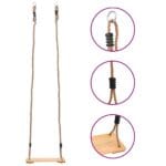 vidaXL Gunga 200 cm massiv furu