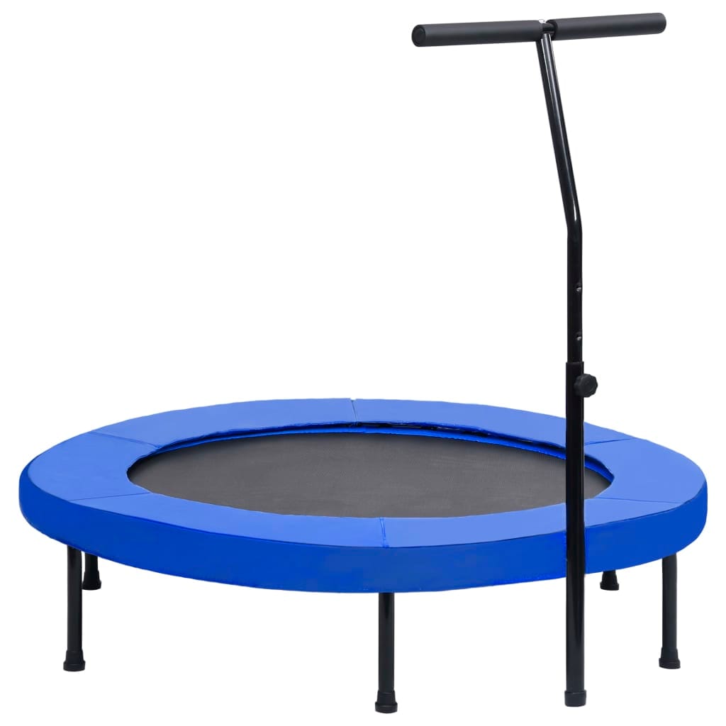 vidaXL Studsmatta med handtag och säkerhetsskydd 122 cm
