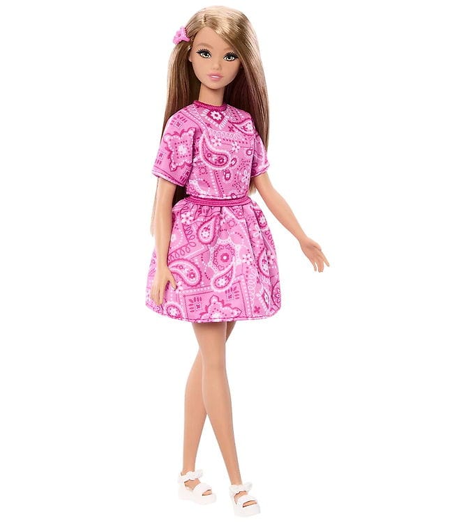 Barbie Docka - 30 cm - Fashionista - Rosa Paisley