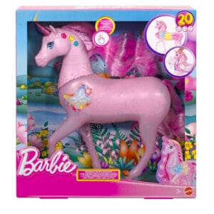 Barbie Sparke Lights Unicorn med ljud och ljus - Barbie - Leksaksaffären