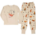 Geggamoja Pyjamas Mamma Mu & Kråkan Beige 86-92 cl