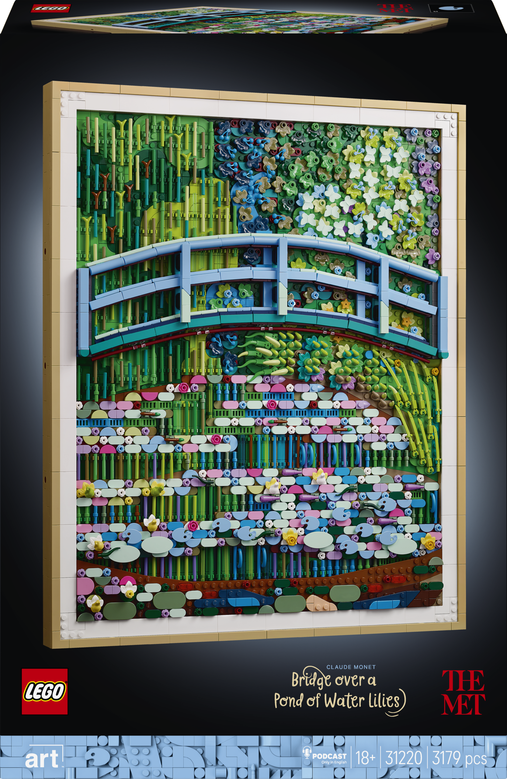 LEGO Art Claude Monet - Bridge Over a Pond of Water Lilies (31220)