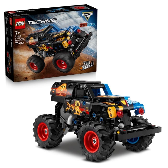 LEGO Technic 42219 Monster Jam Grave Digger eld och is