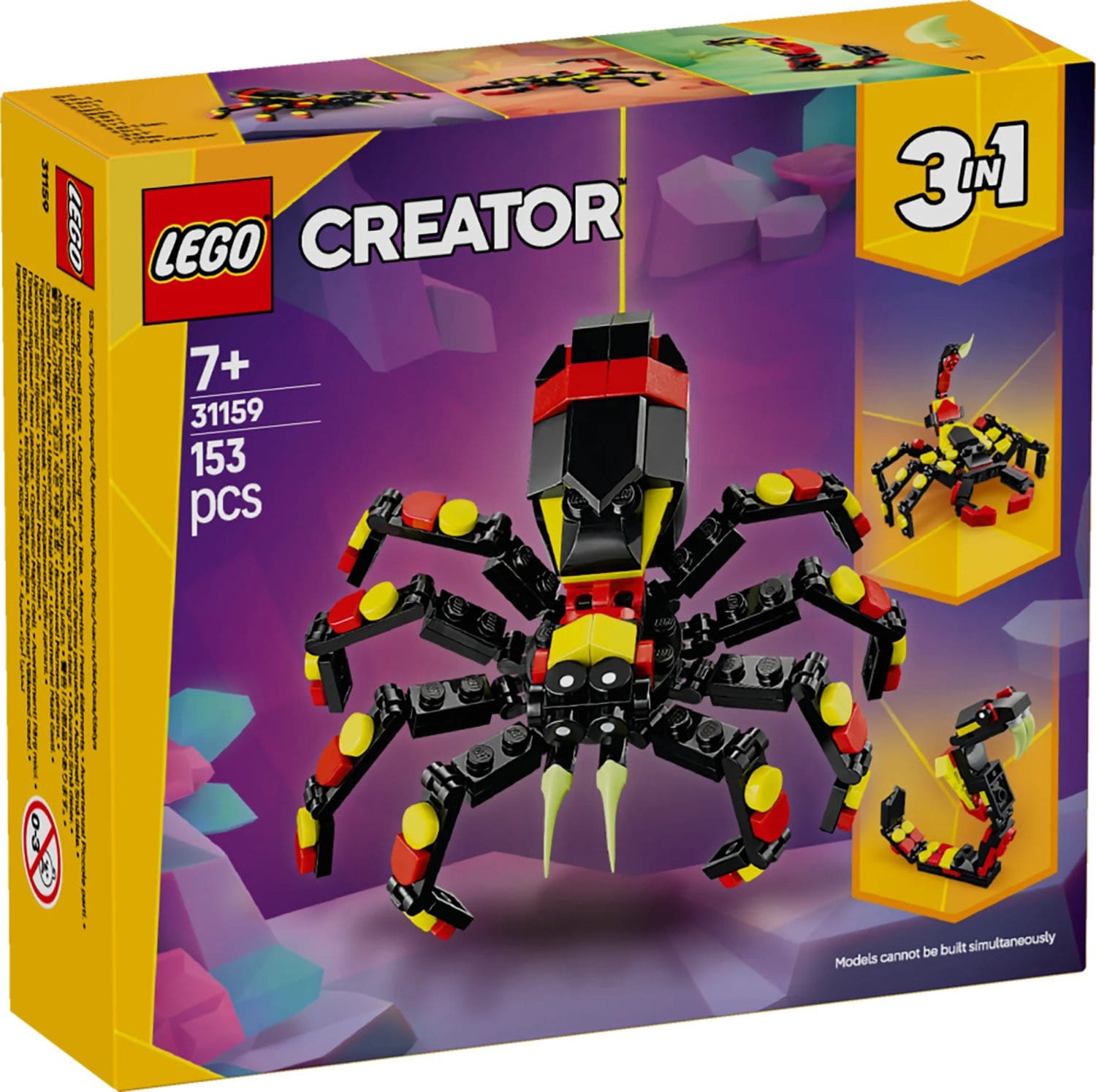 LEGO® Creator 3in1 Vilda djur: överraskande spindel 31159 - LEGO - Leksaksaffären