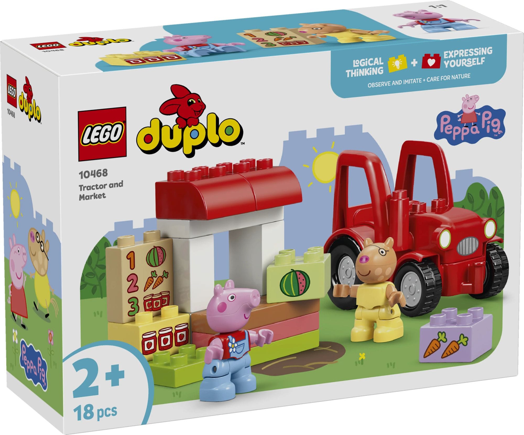 LEGO® DUPLO® Greta Gris Traktor och marknad 10468 - LEGO - Leksaksaffären