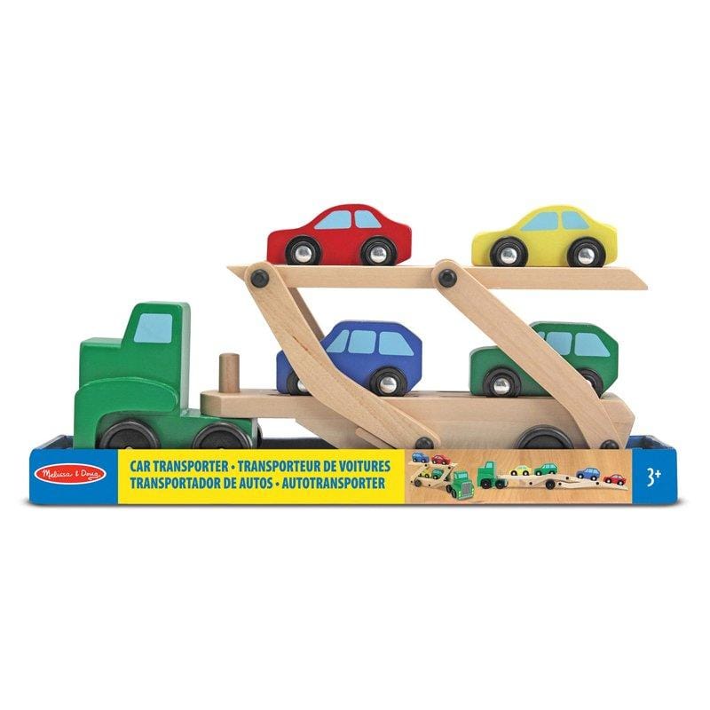 MND Träleksak Wooden Car Carrier Truck and Cars Trä