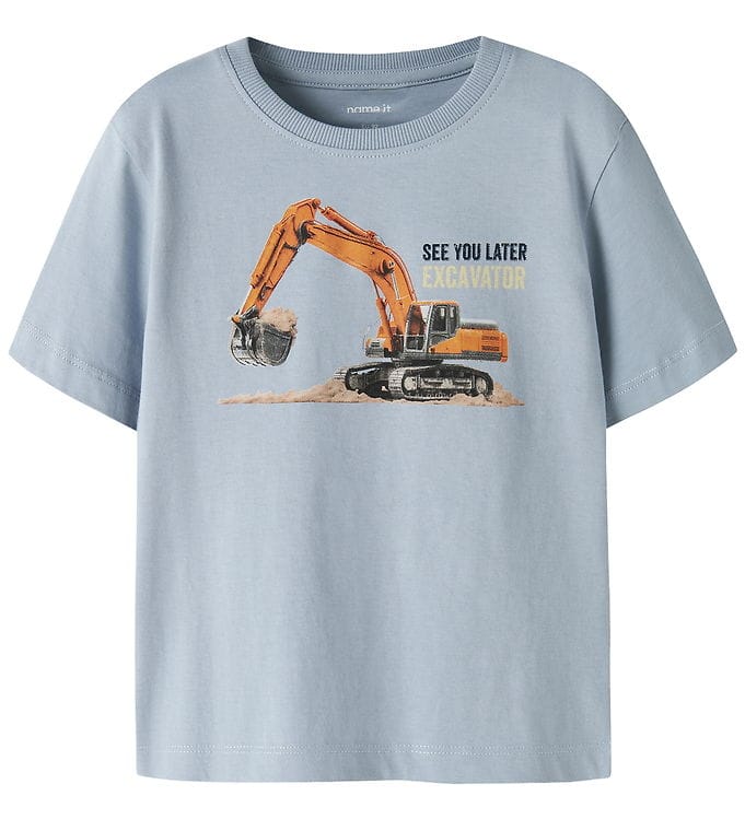 Name It T-shirt - NmmVoto - Blue Dimma/Grävmaskin