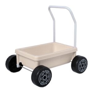 Plasto Lära-gå-vagn med tysta hjul (Beige)