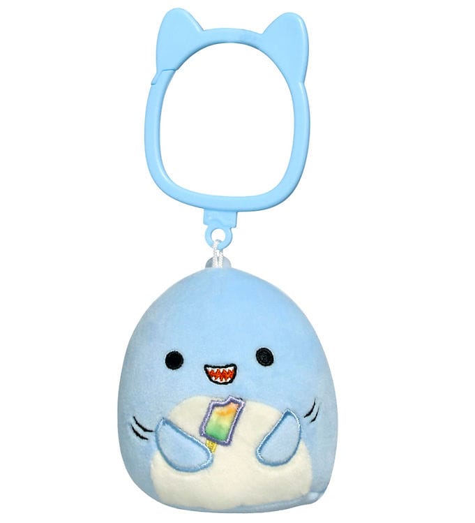 Squishmallows Gosedjur - 9 cm - Rey Shark - Klippfäste