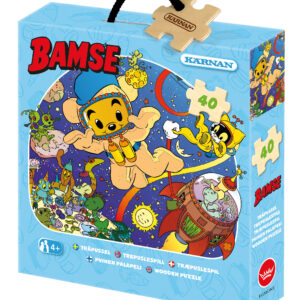 Träpussel Bamse i Rymden 40 bitar, Kärnan
