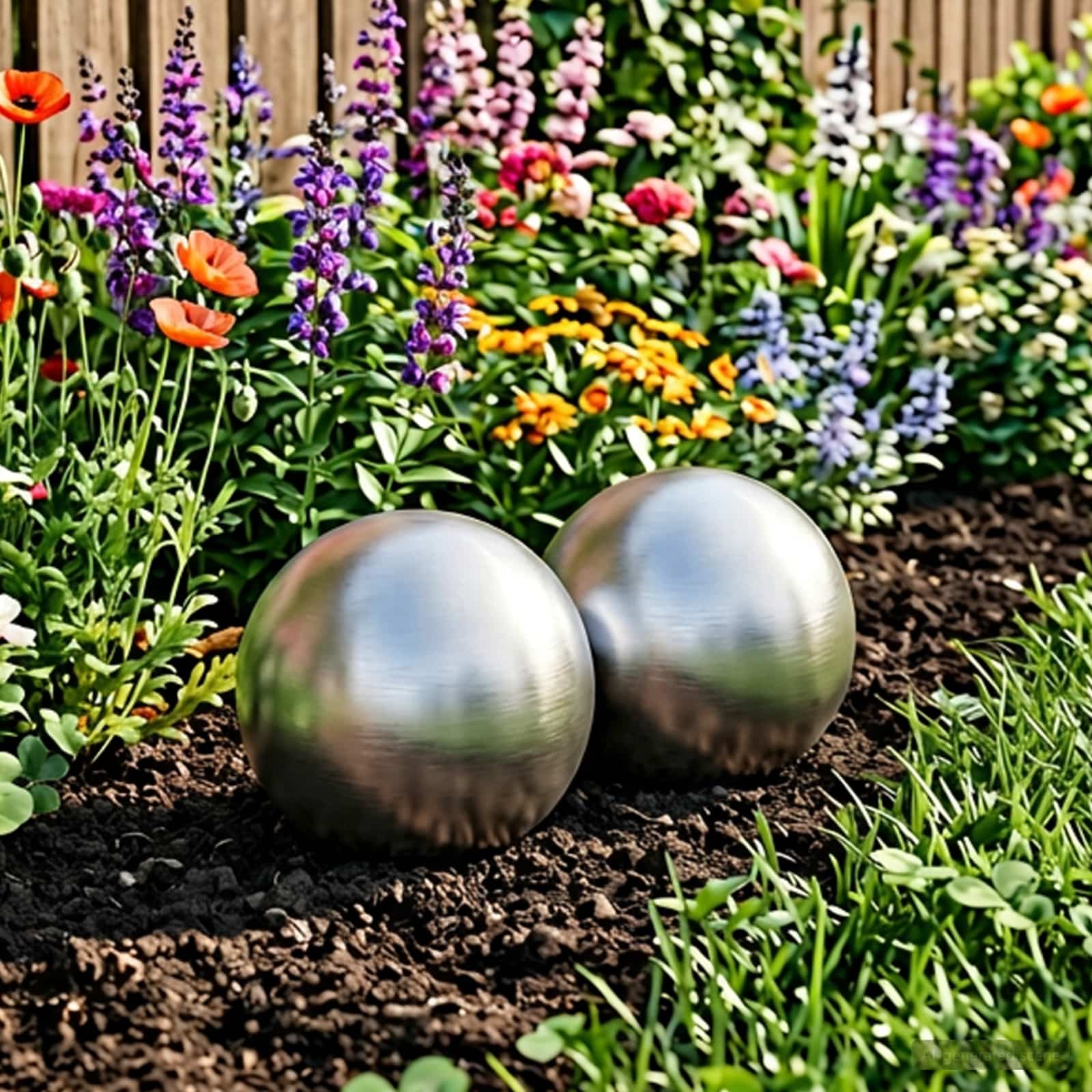vidaXL Borstad Boll 2 st Ø 15 cm Silver Rostfritt stål 201