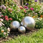 vidaXL Borstad Boll 3 st Ø 20 cm Silver Rostfritt stål 201
