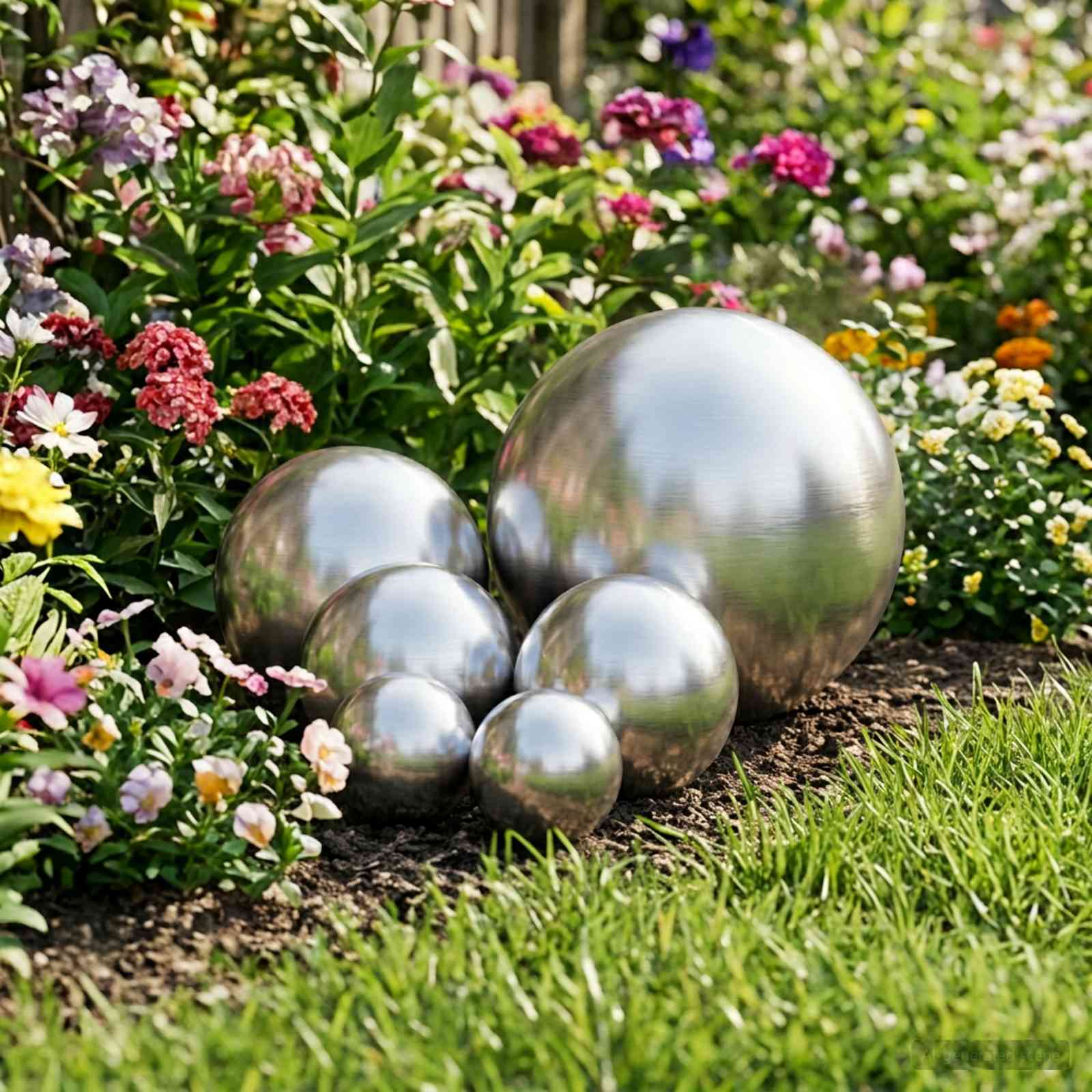 vidaXL Borstad Boll 6 st Ø 15 cm Silver Rostfritt stål 201