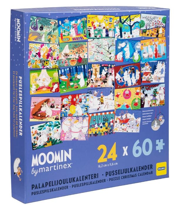 Adventskalender Pusselkalender 24x60 Bitar Mumin