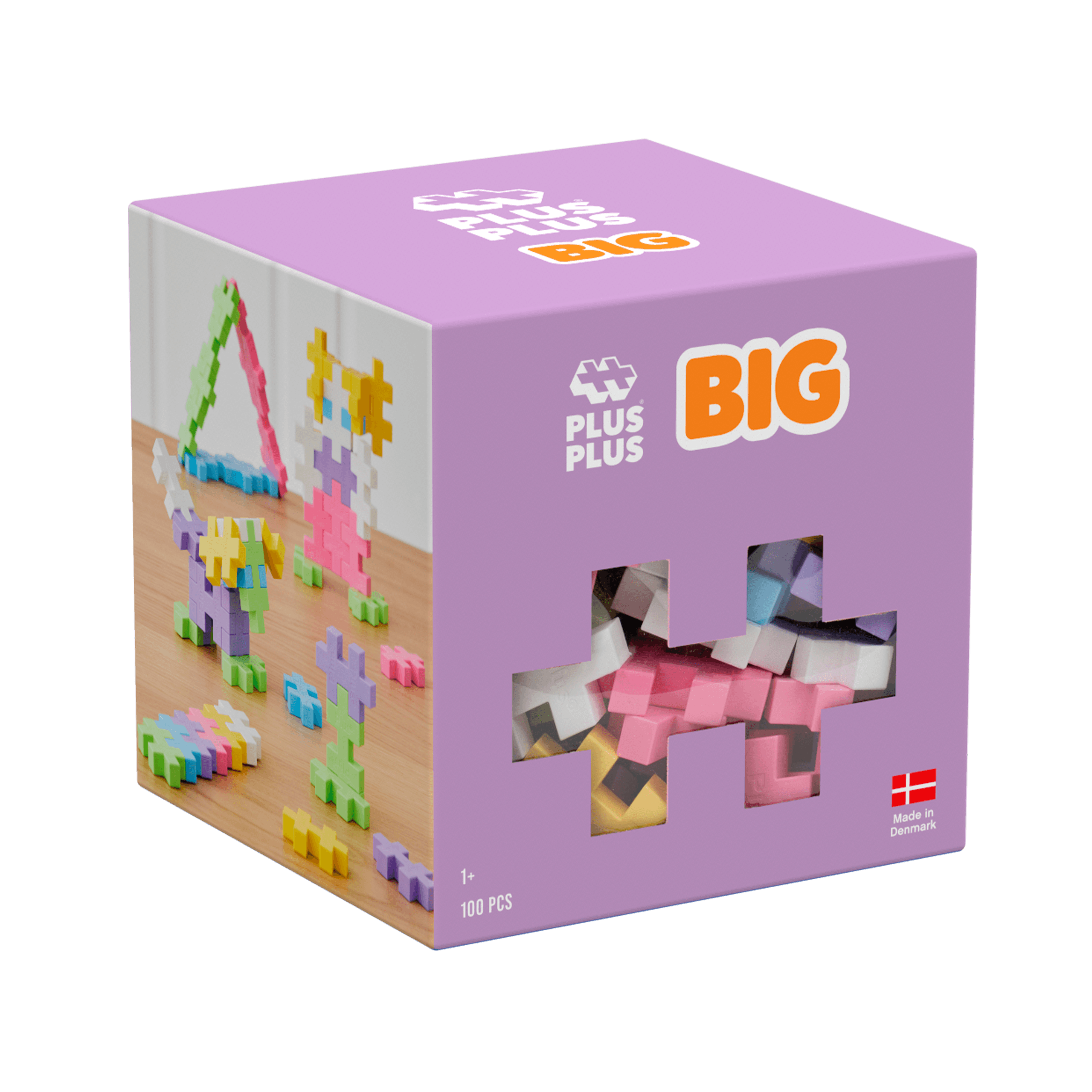 BIG Pastell Mix 100 bitar Plus-Plus