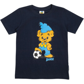Bamse T-Shirt Fotbollspelare Mblå 104 cl