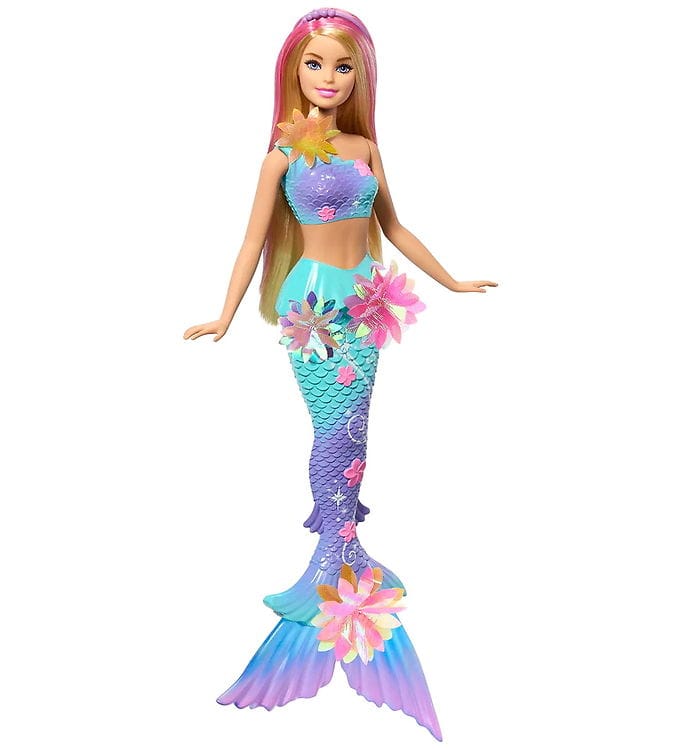 Barbie Docka - Blooming Magi White Mermaid Doll