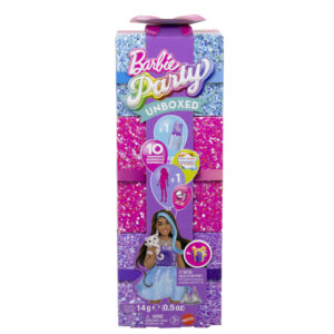 Barbie Glam Party Unboxed Lila Modedocka