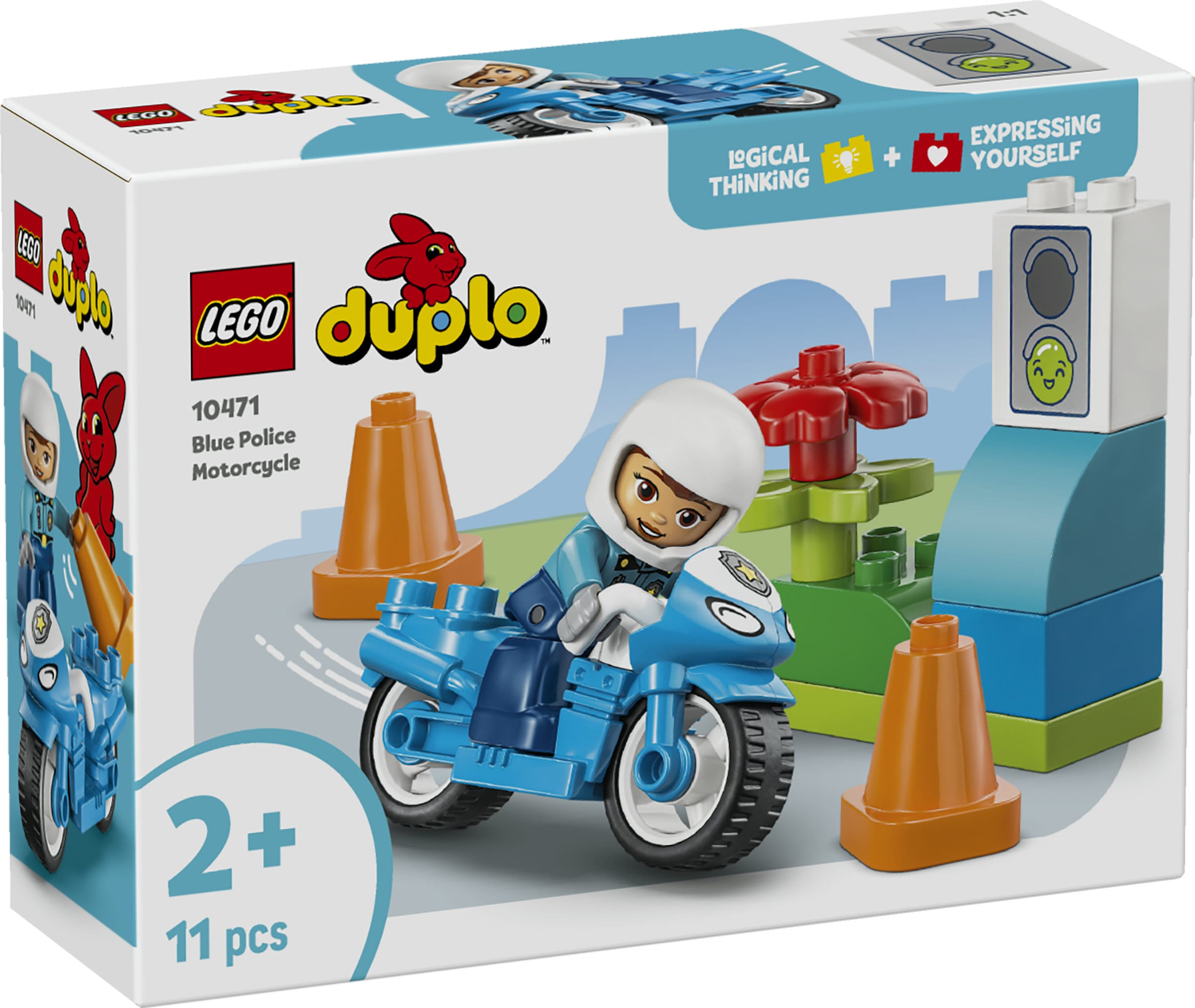 Blå polismotorcykel LEGO DUPLO Town (10471)