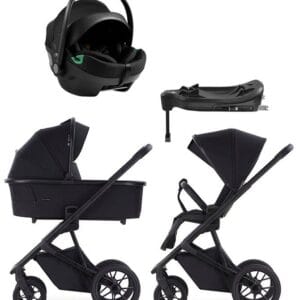 Crescent Prestige 2 Classic duovagn + Axkid GoKid babyskydd + isofixbas