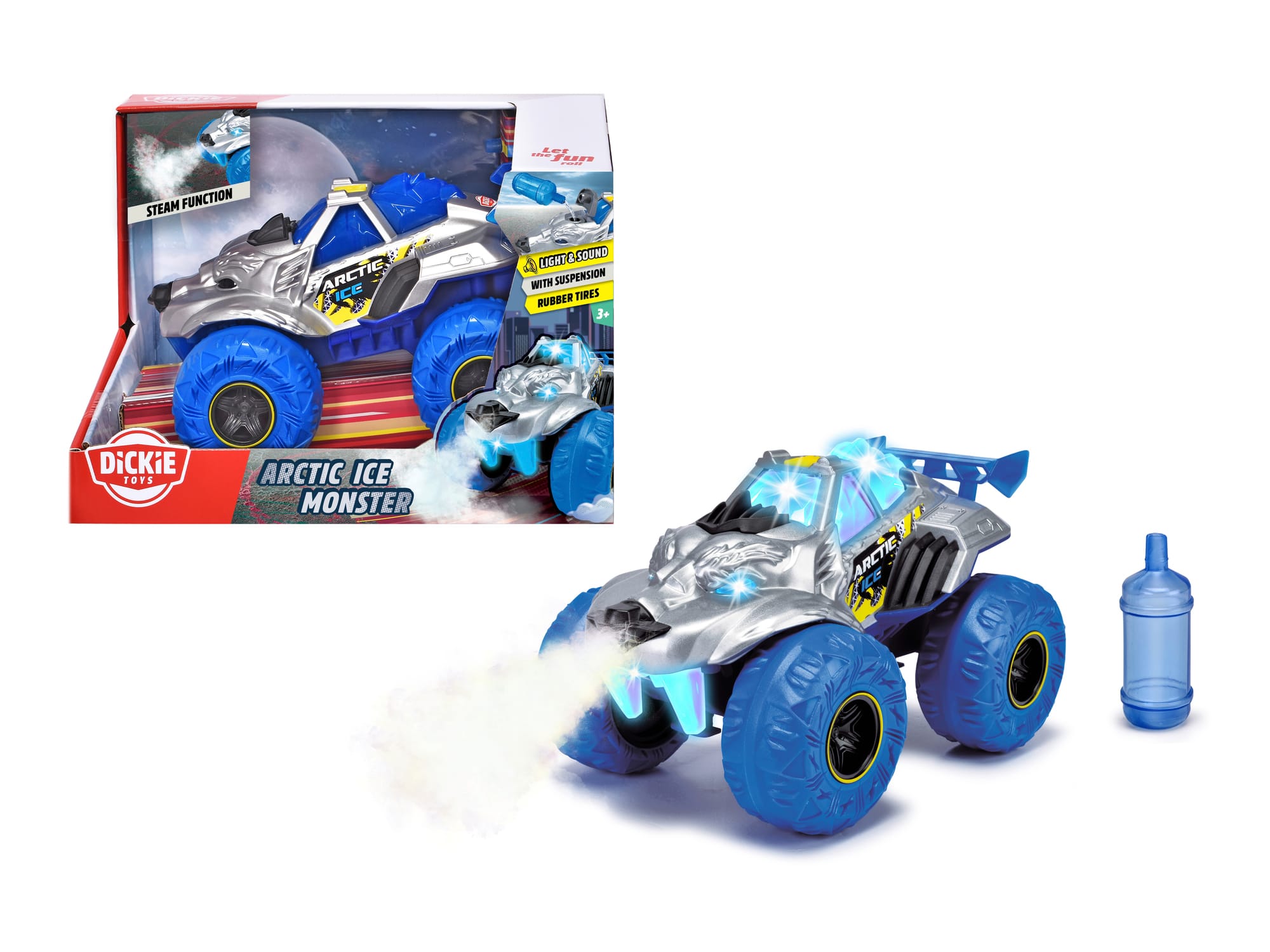 Dickie Toys Leksaksbil med Ljud & Ljus Arktiskt ismonster, 25 cm