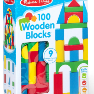 Färgglada Träklossar 100 Bitar Melissa & Doug