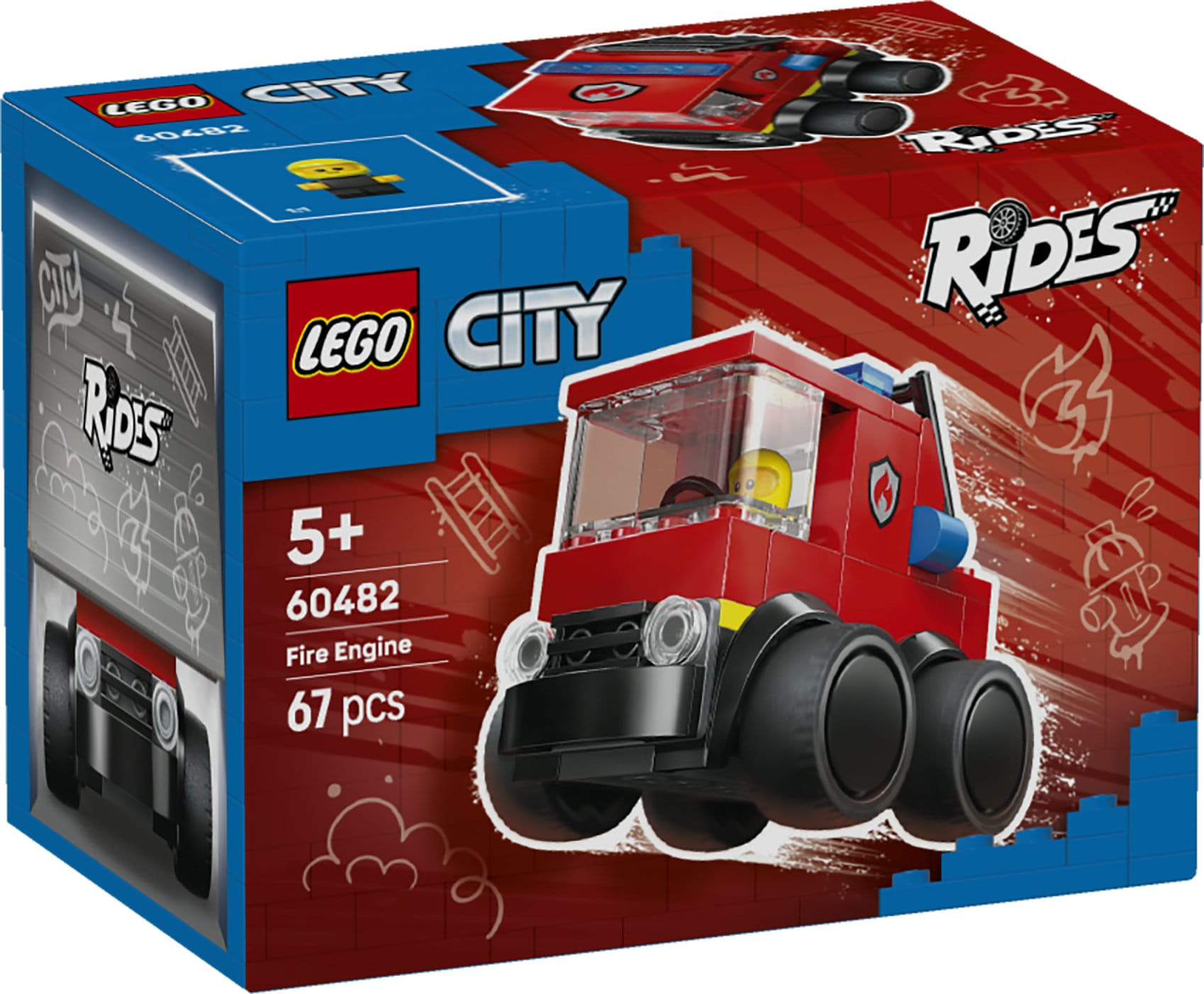 Fordon - brandbil LEGO City Brick Rides (60482)