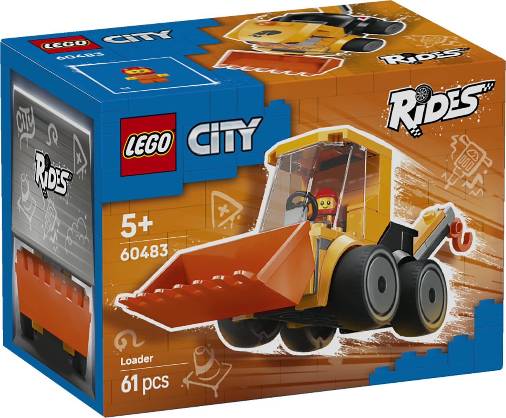 Fordon - hjullastare LEGO City Brick Rides (60483)