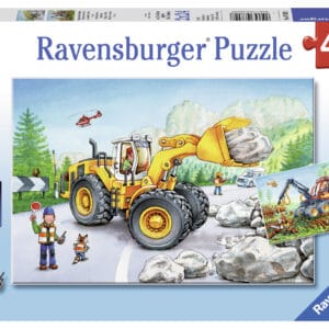 Grävmaskiner Pussel 2x24 bitar Ravensburger