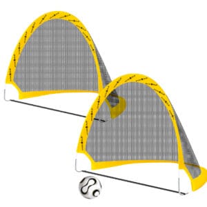 Hopfällbara Fotbollsmål 2-pack och Boll