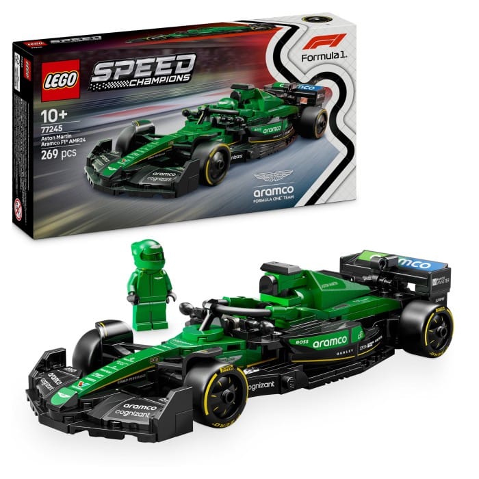 LEGO Speed Champions 77245 Aston Martin Aramco F1 AMR24 racerbil