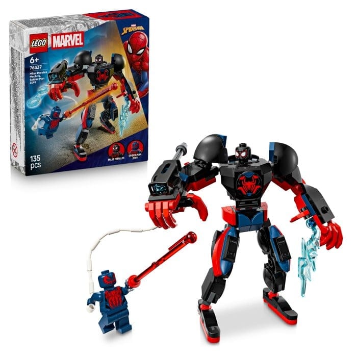 LEGO Super Heroes 76337 Miles Morales robot mot Spiderman 2099