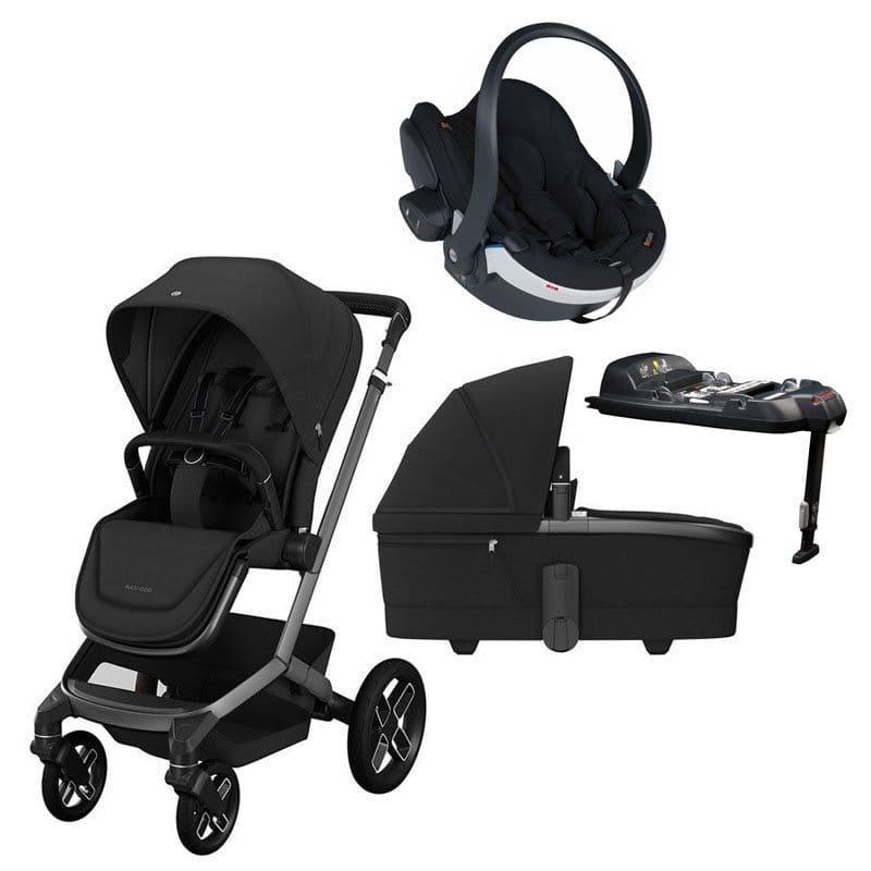Maxi-Cosi Fame duovagn + BeSafe Izi Go Modular X2 babyskydd + isofixbas