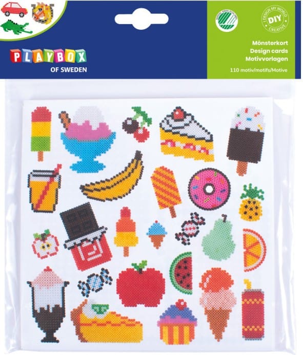 Mönsterkort till Pärlplattor Midi Playbox