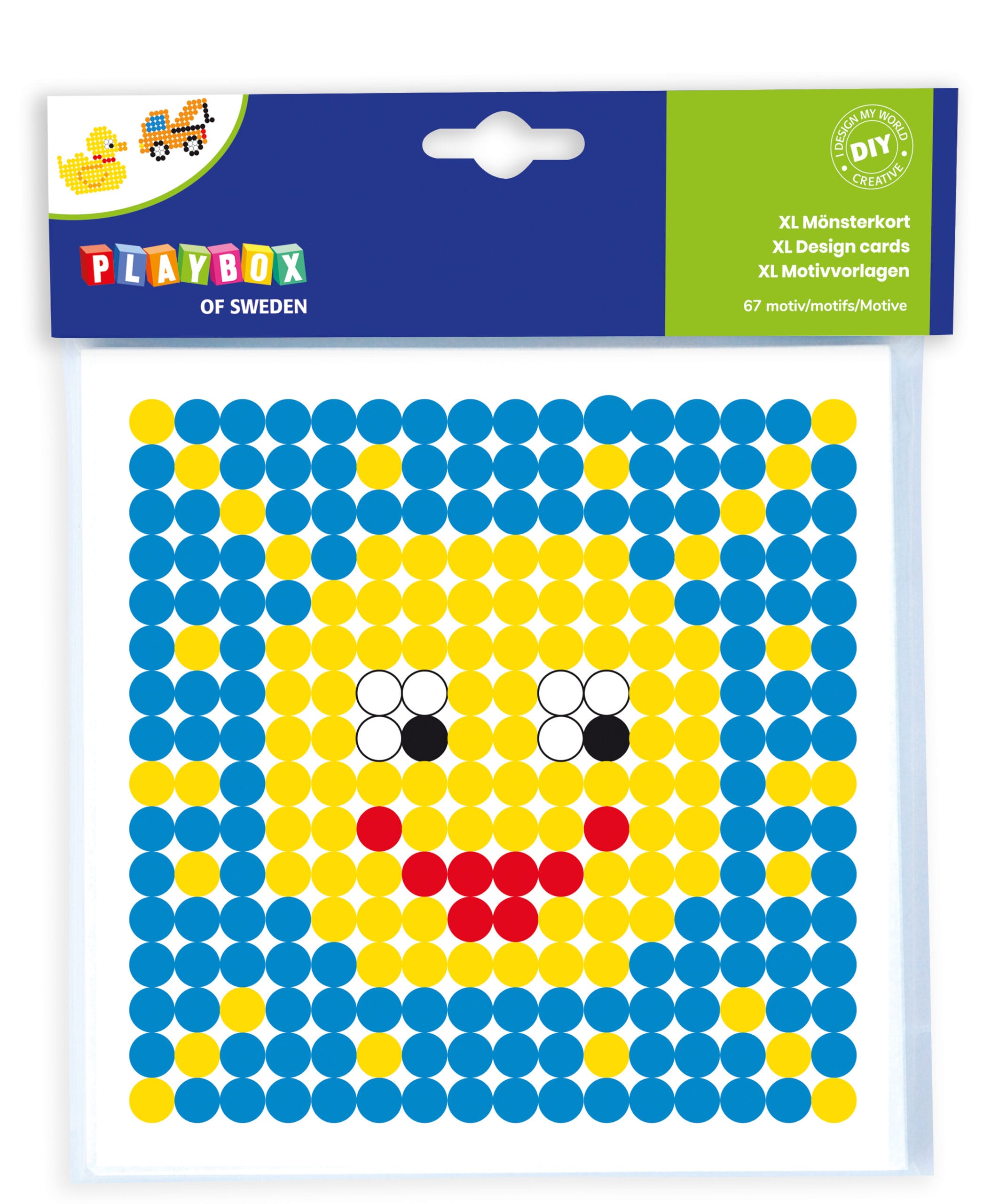 Mönsterkort till Pärlplattor XL, Playbox