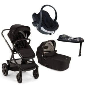 Nuna Demi Next duovagn + BeSafe Izi Go Modular X2 babyskydd + isofixbas