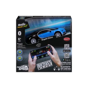 Radiostyrd Bil 1:41 Mini Metal Die-Cast Bluetooth Rc Bugatti Chiron Maisto Tech