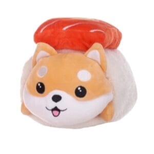 Shiba Inu-hund i sake-sushi Gosedjur 25 cm Kawaii Kuties