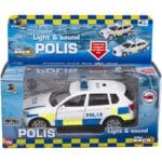Speed Car Svensk Polisbil m. ljus & ljud