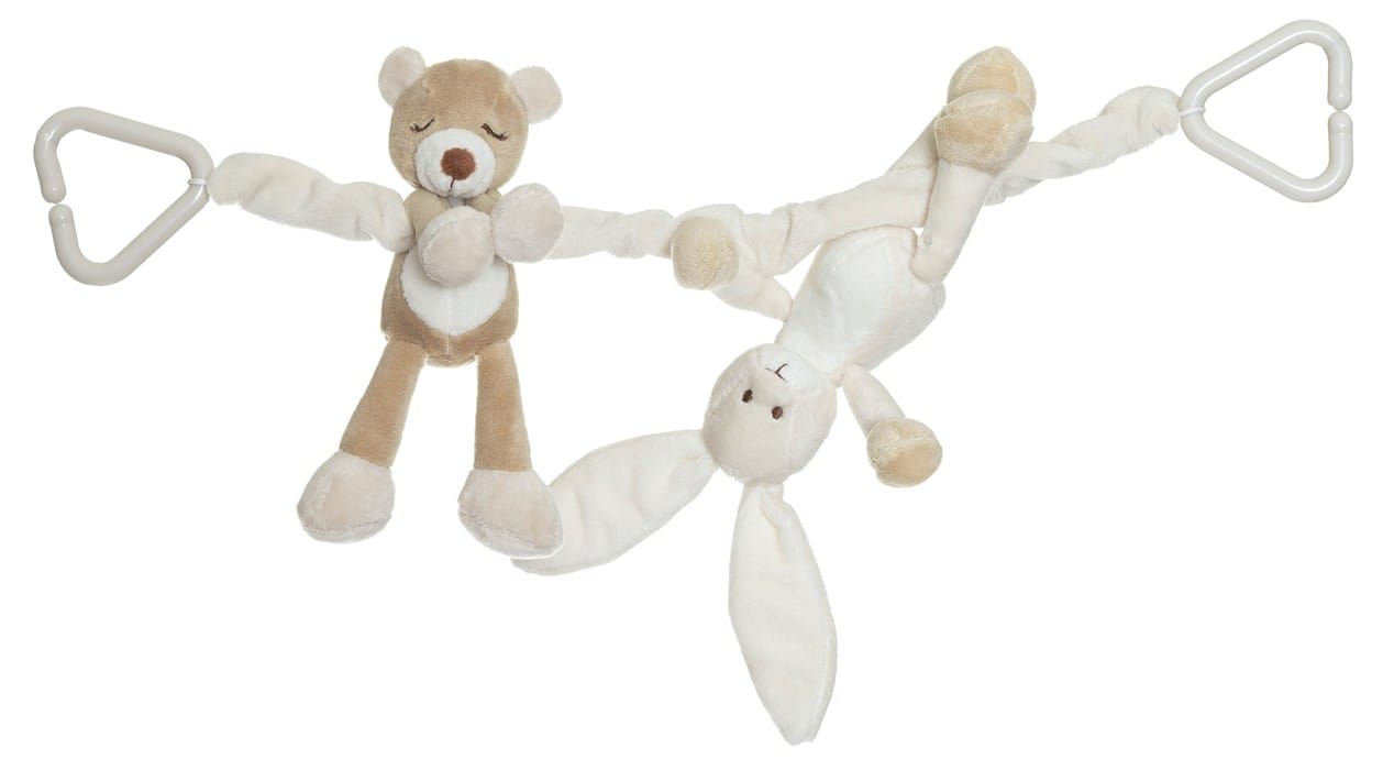 Teddykompaniet Diinglisar Vagnhänge nalle och kanin
