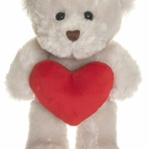 Teddykompaniet Theo Nalle med hjärta 19 cm (Beige)