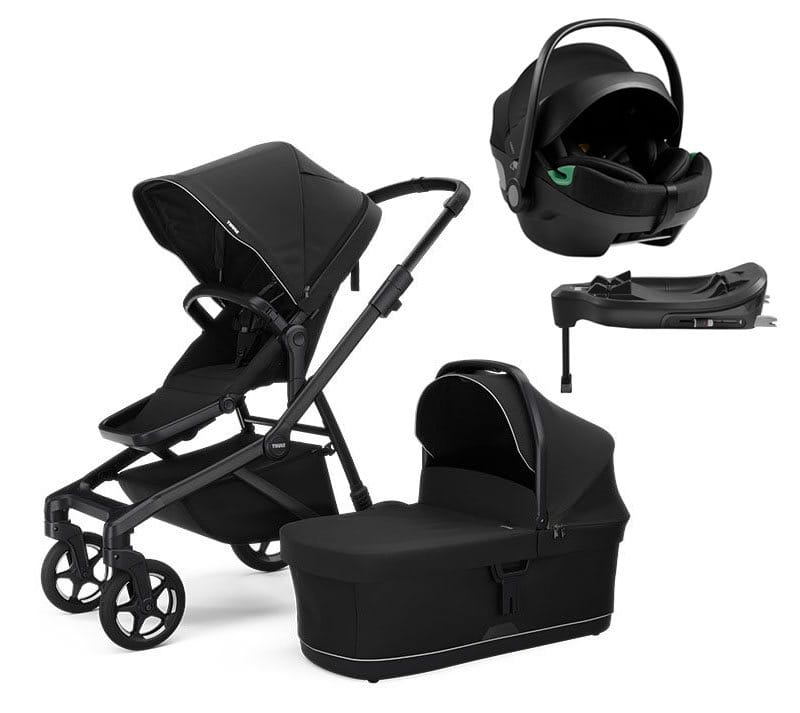 Thule Sleek 2 duovagn + Axkid GoKid babyskydd + isofixbas