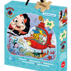 Träpussel Bamse och havets hemligheter 30 bitar, Kärnan