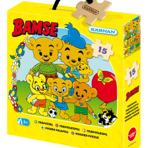 Träpussel Bamses Familj 15 bitar, Kärnan