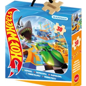 Träpussel Hot Wheels 30 bitar, Kärnan