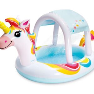 Unicorn Enhörning Barnpool Spraypool Intex